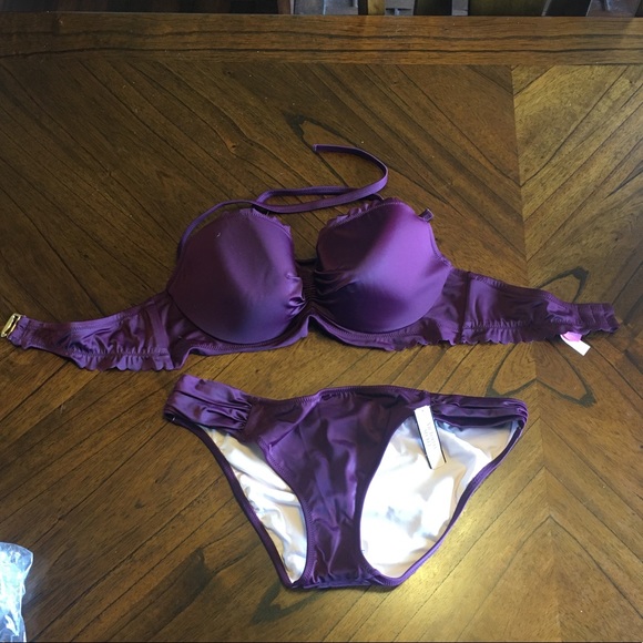 NWT VS GETAWAY Bikini Black Orchid - Picture 2 of 8